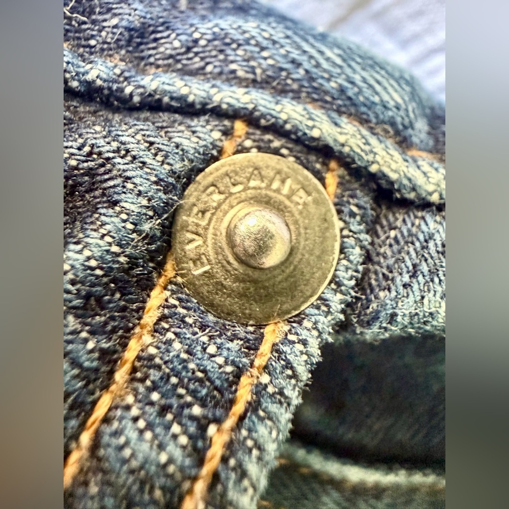 EUC👖Everlane Slim Fit Jeans 40x32 Dark Wash Organic Cotton Denim Sustainable - Picture 4 of 11